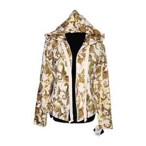 Nwt Baby Phat Vintage Y2K Long Sleeve Full zip Hoodie Gold Metallic L Read !!!